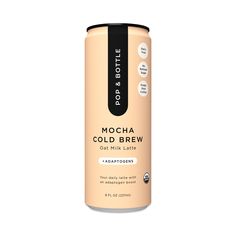 a can of mocha cold brew on a white background