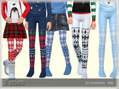 Christmas Tights, Christmas Poses, Winter Tights, Sims Community, Winter Socks, Fishnet Tights, Ts4 Cc, Cc Finds, Maxis Match