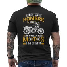 Shop Moto Regalo Motocicleta Las Motos Y La Cervez Camiseta Hombre Estampado Espalda. Available on many styles, sizes, and colors.