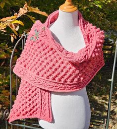 You'll be warm and cozy this fall and winter wrapped in a luxurious crocheted scarf in gorgeous raspberry pink!  Handmade with exquisite popcorn stitching with detailed edging, this wrap measures over 5' long by 14" wide. Garment can be created in most any colors imaginable! Great for gift giving around the holiday season! It's not too early to be thinking of your Christmas list! Contact me for a custom order today! Crochet Popcorn, Scarf Chunky, Crocheted Scarf, Popcorn Stitch, Winter Wrap, Chunky Scarf, Winter Shawl, Chunky Scarves, Pink Scarf