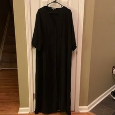 Brand New, Never Worn Alice & You Black Dress. Size 24. Black Maxi Dress With Button Closure For Daywear, Black Button-up Maxi Dress For Daywear, Black Maxi Dress With Buttons For Daywear, Black Buttoned Maxi Dress For Daywear, Black Button, All Black, Button Downs, Colorful Dresses, Black Dress