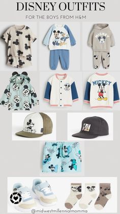 Disney outfits for boys - baby & toddler sizes from H&M! Such cute pieces! #disney #disneyworld #disneyland #disneystyle #disneyoutfits #wdw #mickeymouse #boysoutfits  Follow my shop @midwestmillennialmomma on the @shop.LTK app to shop this post and get my exclusive app-only content!  #liketkit #LTKbaby #LTKkids #LTKtravel @shop.ltk https://liketk.it/4zHcc Men’s Outfits Disney, Disney Toddler Outfits