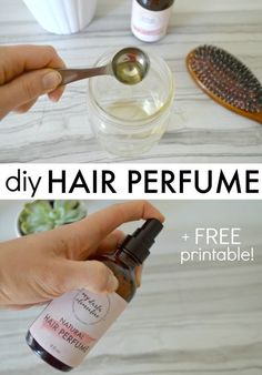 Diy Hair Perfume, Hair Perfume Diy, Perfume With Essential Oils, Notes Essentials, Makeup Recipes, Homemade Essential Oils, Natural Hair Diy, Diy Shampoo