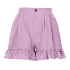 Pntutb Womens Shorts Clearance,Women's Fashion Solid Color Casual Wide Leg Ruffle Loose High Waist Shorts Pants PRODUCT FEATURES: Skin Friendly Fabric: Made of cotton fabric combine with Polyester, very soft, smooth, low-friction performance, elastic, sweat-absorbent, breathable and comfortable, provides maximum comfort and protection during every pose and movement. Versatile Shorts: The athletic shorts/Pants can pair with casual wear, sportswear, vests, T-shirts and shirts; Perfect for running, Ripped Jeans Casual, Walking Fitness, Womens Summer Shorts, Ripped Jean Shorts, Running Yoga, High Waist Shorts, Shorts Pants, Cuffed Shorts, Yoga Workout