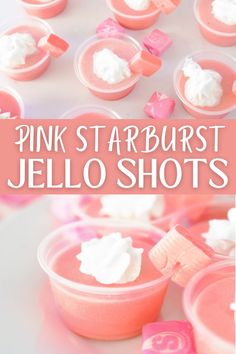 Pink starburst jello shots | how to make jello shots with starbursts | jello shot recipe | easy jello shot recipe | best drinks for summer | best party drinks | starburst jello shots | vegan jello shots | pink starburst recipes I delicious summer drinks I vegan summer drinks I sweet drinks I pink drinks I easy jello shot recipe I tips for making jello shots #pinkstarburst #starburst #jelloshots #drinks #vegandrinks