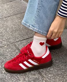 Red Adidas Shoes, Funky Shoes, Old Shoes