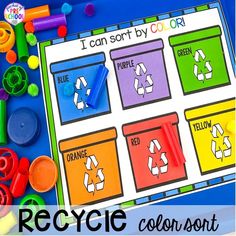 i can sort by color for recycling activity