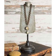 Agnes Jewelry Organizer-CTW Home-The Village Merchant Vintage Jewelry Display, Rustic Jewelry Display, Necklace Storage, Necklace Display, Rustic Jewelry, Telescopes, Antique Necklace, Jewelry Stand, Jewelry Storage