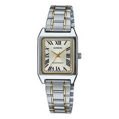 CASIO DRESS Series Stainless Steel StrapSquare Golden Quartz Waterproof 间Gold Analog LTP-V007SG-9B (Classic/Water Proof) Casio Quartz, Golden Quartz, Christmas Wishlist, Water Proof, Silver Gold, Clock, Stainless Steel, Water, Silver