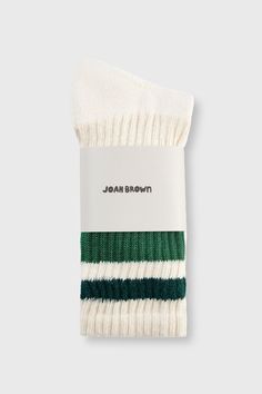 Medium-weight, vintage-inspired crew sock featuring an ultra-soft cushioned footbed and ribbed detailing. Made in the USA. Color: Forest/Green SIZING: Universal fit. Women's 6-10. Men's 8.5-13 Fabric: 68% Cotton, 16% Nylon, 12% Acrylic, 4% Spandex Care: Machine Wash Cold With Like Colors.Care: Tumble Dry Low. JOAH BROWN | AUTHENTIC LOS ANGELES STREETWEAR Sporty Green Socks For Streetwear, Comfortable Green Winter Socks, Casual Mid-calf Green Socks, Affordable Green Cotton Socks, Los Angeles Streetwear, Fun Green Cotton Socks, Joah Brown, Green Socks, Striped Socks