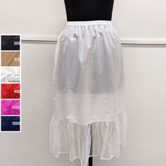 Discover the timeless allure of the cotton ruffle with net frill half slip. Crafted from high-quality cotton, it offers comfort and elegance. Perfect for a seamless silhouette, it adds a layer of modesty to skirts and dresses. Embrace classic style with this versatile wardrobe essential. Cotton Underskirt / Cotton Petticoat / Cotton Half Slip / Cotton Dress Liner ➡️Sale for 1 Half Slip ➡️100 % Light Weight Cotton.. ➡️Care: Hand wash in cold water. Do not bleach.  ➡️Available sizes : (Measurements are of garment only) X-SMALL- Fits US Size 0-2 (Elastic waistband 21.5" inch relax to 24.5" inch stretched, Hip 35" inch). SMALL- Fits US Size 2-4 (Elastic waistband 23" inch relax to 27" inch stretched, Hip 38" inch). MEDIUM- Fits US Size 6-8 (Elastic waistband 27" inch relax to 32" inch stretche Summer Petticoat With Ruffled Crinoline Skirt, Summer Crinoline Petticoat With Ruffles, Summer Petticoat With Attached Cancan In Crinoline, Stretch Ruffle Petticoat Skirt, White Ruffled Skirted Petticoat, Cotton Ruffled Skirt Petticoat, Cotton Petticoat With Ruffles, Summer Stretch Crinoline Petticoat, Summer Fitted Petticoat With Ruffle Hem