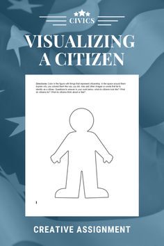 an image of a person with the words visualizing a citizen