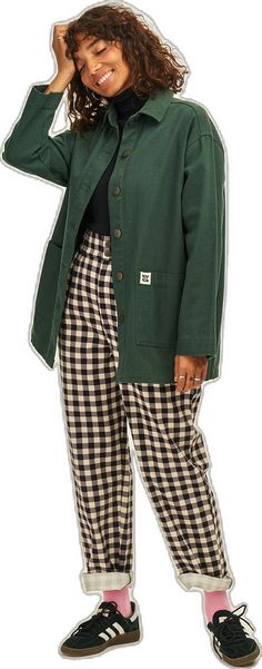 Trendy Oversized Outerwear With Patch Pockets, Oversized Retro Cotton Outerwear, Oversized Everyday Winter Utility Jacket, Casual Green Utility Jacket For Fall, Oversized Green Utility Jacket For Work, Trendy Green Oversized Shacket, Winter Shacket For Streetwear, Green Long Sleeve Everyday Outerwear, Casual Oversized Green Shacket