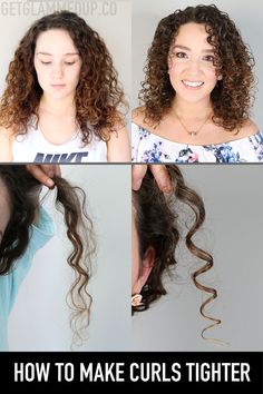 How to Part Curly Hair for Volume & Scalp Coverage 4 Ways | Parts for Low-Density Hair - Gena Marie How To Make Curls More Defined, How To Fix Stringy Curls, How To Make Your Curls Tighter, How To Define My Curls, Stringy Curly Hair, How To Make Hair Curlier, How To Make Curly Hair Curlier, How To Get Curlier Hair, Wavy Vs Curly Hair