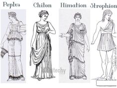 four different types of women's dresses from the early to mid - 20th century