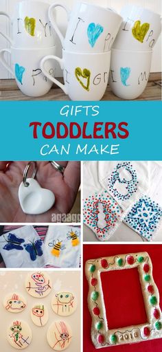 gifts for toddlers to make with the help of their mother and father on mothers day