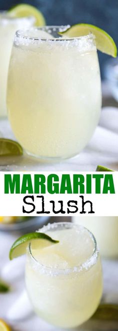 Margarita Slush, Slush Recipes, Easy Margarita, Margarita Recipes, Pool Parties, Frozen Drinks, Alcohol Recipes