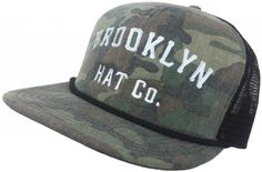 Brooklyn Hat Co Red Hook Trucker Cap Flat Brim Hat Classic Foam Front with Brooklyn Embroidery - Braided Cord on BrimOne Size Fits Most Snap Back - 2 1/2" Flat Brim60% Cotton 40% Poylyester Brooklyn Hat, Flat Brim Hat, Red Hook, Snap Back, Snap Backs, Brim Hat, Trucker Cap, Baseball Cap, Brooklyn