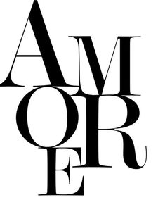 an image of the word adore in black and white