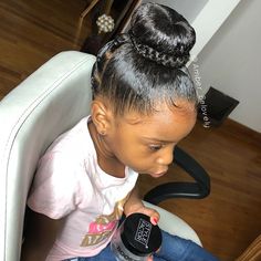 Wedding Hairstyles For Black Kids, Kids Updo Hairstyles Black, Flower Girls Hairstyles Black Kids, Black Flower Girl Hairstyles, Recital Hairstyles, Ballerina Hairstyles