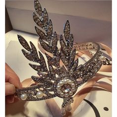 1920's Flapper Headband Great Gatsby Headband flapper 1920's hair... �❤ liked on Polyvore featuring accessories, hair accessories, hair band accessories, head wrap headband, 1920s flapper headband, 20s headband and 1920s headband Gatsby Sweet 16, Great Gatsby Hairstyles, 1920 Party, 1920s Hair Accessories, Gatsby Girl, 1920s Glamour, Gatsby Hair, 20s Wedding, Gatsby Headpiece