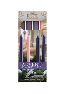 ADVENT CANDLE SET - touchGOODS Bayberry Candles, Milkhouse Candles, Advent Candle Holder, Coffee Scented Candles, Advent Candle, Medina Ohio, Candle Lite, Pink Candle, Purple Candles