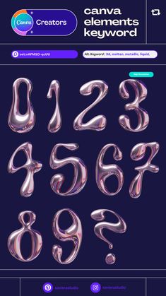 an image of some type of font and numbers