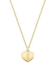 Timeless and classic, this stunning pendant is strung securely onto an extendable chain that allows for this necklace to be worn comfortably for many years. Baby Heart, Engraved Initials, Gold Baby, Big Kid, Jewelry Designs, Big Kids, Initials, Jewelry Design, Chain