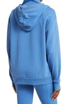 Take your workout look to the next level in a sporty hooded sweatshirt featuring thumbhole cuffs and a split kangaroo pocket for carrying your essentials. Drawcord-toggle hood   Long sleeves with thumbhole cuffs   Reflective details enhance visibility in low light or at night   OEKO-TEX®–certified materials free of harmful substances   61% organic cotton, 39% recycled polyester   Machine wash, line dry   Imported Low Light, Kangaroo Pocket, Hooded Sweatshirt, Zip Hoodie, Next Level, At Night, Kangaroo, Carry On, Hooded Sweatshirts