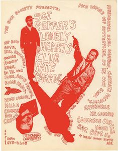 an old concert poster with some people on it