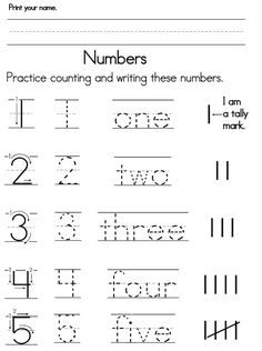 printable worksheet with numbers and letters for kids to practice their writing skills