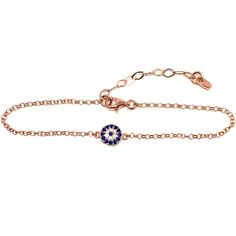 Evil eye bracelet. Lucky eye bracelet. Turkish Nazar blue evil eye bracelet. Greek eye bracelet. Gold plated evil eye. Amulet. Gift for her. According to ancient cultures, people wearing evil eye get good luck and ward off negativity. This cute bracelet shows a small blue Turkish eye adorned with cubic zircon stones, it is the perfect gift for a loved one! Tiny and precious, easy to wear! ♥ Also known as Nazar, from the Arabic term for sight or seeing, the Turkish Evil Eye is a protective amulet Adjustable Rose Gold Evil Eye Bracelet, Adjustable Round Chain Bracelet With Evil Eye, Blue Evil Eye Bracelet, Protective Amulet, Evil Eye Amulet, Greek Eye, Turkish Eye, Turkish Evil Eye, Blue Evil Eye