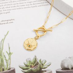 Design: This double-sided Evil Eye coin pendant necklace is gorgeous and exquisite, bringing you two different wearing experiences. The golden evil eye protection necklace contains energy, for you to resist malicious eyes, bring good luck and happiness. Material: this stylish pendant necklace is handmade, with an 18K gold-plated paperclip chain necklace and a delicate pendant inlaid with cubic zirconia. Hypoallergenic and safe to use. The cute OT toggle necklace brings you a convenient and comfo Gold Plated Toggle Necklace, Tarnish Resistant, As A Gift, Tarnish Resistant Round Toggle Necklace For Gift, Tarnish Resistant Round Toggle Necklace Gift, Toggle Necklace With Paperclip Chain As A Gift, Gift Toggle Necklace With Paperclip Chain, Metal Toggle Necklace Tarnish Resistant For Gift, Gold Spiritual Locket Necklace, Gold Link Locket Jewelry, Eye Pendant Necklace