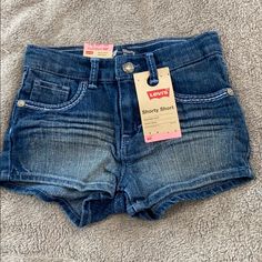 Levi’s Shorty Shorts Light Blue Denim Shorts Happy Poshing Levi's Light Wash Denim Shorts, Levi's High Rise Blue Shorts, Levi's Blue Denim Shorts, Levi's Denim Blue Cutoff Shorts, Levi's Denim Blue High-waisted Shorts, Shorty Shorts, Baby Girl Jeans, Boys Cargo Shorts, Girl Shorts