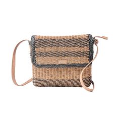 The Sun 'N' Sand� Paper Straw Crossbody Bag provides a cute look that's functional. The zip-close main compartment is covered with a flap that has a magnetic closure, while the natural straw construction is lined with cotton twill for added durability. This purse has a stripe pattern that gives off beach vibes, and the adjustable faux-leather strap makes it easy to carry. 2 interior pockets include a zip-close pocket. 11"H x 10"W x 2.75"D. Imported. Manufacturer model #: CE6499.  Natural straw with a cotton twill lining;   Zip-close main compartment;   Adjustable faux-leather strap;   Magnetic flap covering;   2 interior pockets;   Beach styling; Sand-colored Woven Straw Bag, Eco-friendly Jute Crossbody Straw Bag, Eco-friendly Crossbody Straw Bag For Beach, Eco-friendly Jute Straw Crossbody Bag, Eco-friendly Rattan Straw Bag With Adjustable Strap, Straw Crossbody Bag, Sand Paper, Military Appreciation, Club Card