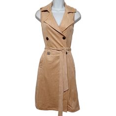 New Kendall+Kylie Suede Tan Brown Button Trench Mini Dress * New Without Tags * X-Small * Tan Faux Suede Stretchy Material * Sleeveless * Trench Style Dress Bundle 2+ Items For Special Discounts Open To Reasonable Offers Hundreds Of Items Available In My Closet, New And In Excellent Pre-Owned Condition Same Day/Next Day Shipping Smoke Free And Pet Free Home Colors May Be Slightly Off Due To Lighting Chic Brown Dresses With Button Closure, Chic Brown Midi Dress With Buttons, Chic Brown Dress With Buttons, Beige Sleeveless Midi Dress With Button Closure, Brown Knee-length Mini Dress With Button Closure, Brown Sleeveless Dress With Button Closure, Beige Button Closure Midi Dress For Fall, Brown Midi Dress With Button Closure For Spring, Sleeveless Beige Midi Dress With Button Closure