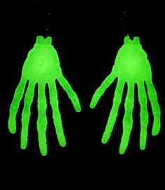 Glow In The Dark Halloween Spooky Skeleton Hands Earrings UV reactive glows well Glow In The Dark Halloween, Spooky Earrings, Dark Halloween, Spooky Skeleton, Uv Reactive, Skeleton Hands, Fashion Jewelry Earrings, Halloween Spooky, In The Dark