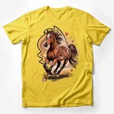 Galloping Horse T-Shirt, Appaloosa Running Wild, Nature Inspired Graphic Tee, Unisex Animal Print Shirt, Equestrian Gift Idea Male T-Shirt Custom graphic T-Shirt.Customize your color Cyberpunk Female, Galloping Horse, Animal Print Shirt, Typography Tees, Men's Vintage Style, Animal Print Shirts, Equestrian Gifts, Horse T Shirts, Appaloosa