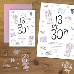 two greeting cards with clothes on them next to some paper cutouts and glues