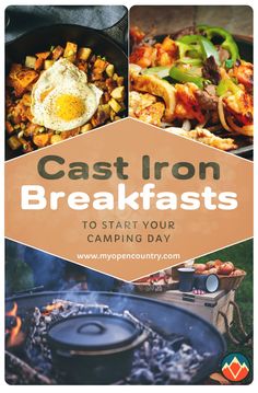 cast iron breakfasts to start your camping day