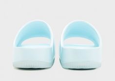 Off-dutys are made better when you slip on these women's Calm Slides from Nike. In a Glacier Blue colourway, these simple slides have a water-friendly outer foam and a contoured design for a smooth, seamless feel. Undefoot, the textured footbed keeps your foot in place, while the rubber outsole offers essential grip on slippery surfaces. Finished off with a debossed Swoosh to the side. Nike React Vision, 270 Nike, Slides Women, Blue Nike, Ed Hardy, Football Boots, Jd Sports, Outdoor Style, Adidas Nike