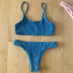 Brand New - Blue Shein Bikini - Size Small Blue Seamless Tankini For Beach Party, Blue Seamless Tankini For Beach, Blue Seamless Summer Tankini, Blue Seamless Beachy Swimwear, Womens Swim, Bathing Suits, Color Blue, Brand New, Women Shopping