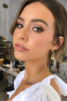 Bride Makeup Brown Eyes, Boho Wedding Makeup, Wedding Eye Makeup, Day Makeup Looks, Best Wedding Makeup