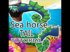 the sea horse tail is made out of paper