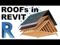 roofing in revit with rain falling on it and an image of the roof