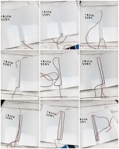 the instructions for how to make wire wrapped paper