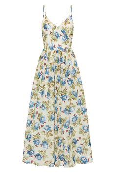 Crafted from a luxurious silk-cotton blend, the Lucas Dress is adorned with vintage-inspired florals. It features a sweetheart neckline, gathers at the waist and turns to reveal a stunning open back with an adjustable tie feature. Vintage inspired print One shoulder design Open back with adjustable tie feature Elasticated back waist Gathered skirt Over the head entry Lightweight fabric Lined Material: 72% Certified Cotton 28% Silk Made in a SEDEX certified factory Fantasy Gowns, Sleepwear & Loungewear, Gathered Skirt, Cream Dress, Sweetheart Neckline, Evening Wear, Pretty Dresses, Dress Skirt, Vintage Inspired