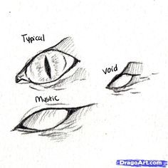 the different parts of an eye that you can see in this drawing, and how to draw