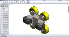 an image of a computer screen showing the design of a wheel assembly unit for a vehicle