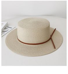 Sun Hat, Straw Hat, Flat Top Hat, Stiff Brim, Summer Hat, Beach Hat, Bolero Hat, Boater Hat, Straw French Hat, Wide Brim Hat, Jazz Hat - Etsy Adjustable Wide Brim Mini Hat For Summer, Trendy Adjustable Flat Brim Bucket Hat, Casual White Boater Hat With Flat Brim, Adjustable Wide Brim Panama Hat, Casual Flat Brim Hat With Adjustable Fit, Casual Adjustable Flat Brim Hat, Casual Flat Brim Adjustable Hat, Casual Wide Brim Hat, One Size Fits Most, Casual Flat Brim Hat Adjustable